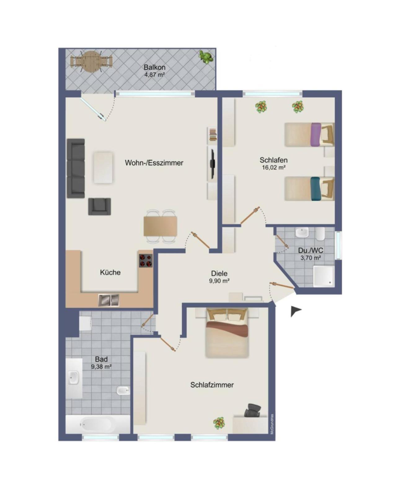 Pottapartments - Mit Balkon Und Kueche - Familienfreundlich Herne Eksteriør billede